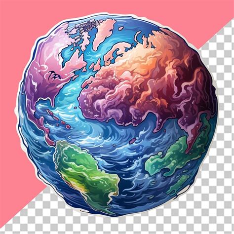 Premium PSD Planet Earth Png Illustration