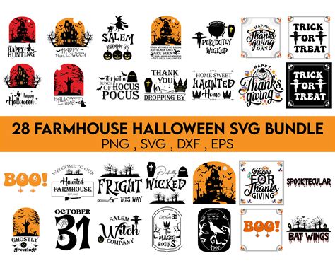 Farmhouse Halloween Svg Bundle Halloween Bundle Svg Old Halloween