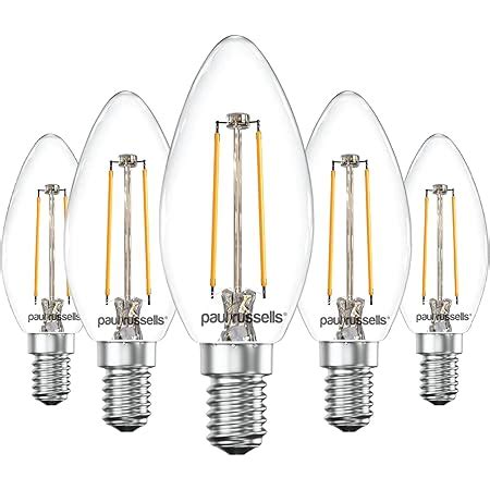 Paul Russells E Small Edison Screw Led Filament Pack Of W