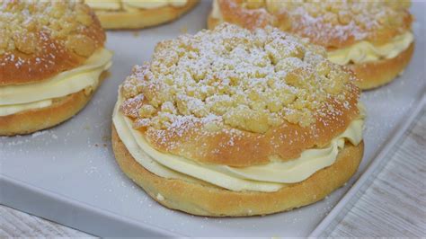 Streuseltaler mit Vanillecreme wie vom Bäcker YouTube