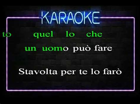 Sergio Cammariere Tutto Quello Che Un Uomo Karaoke YouTube