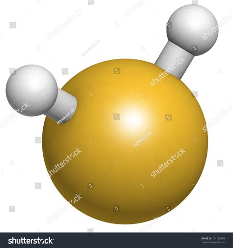 Hydrogen Sulfide H2s Molecule Chemical Structure Stock Illustration 124138798 Shutterstock