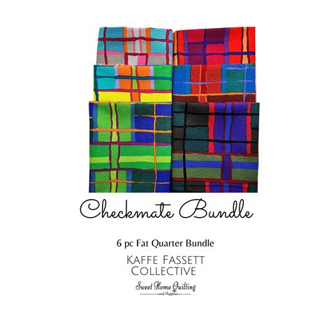 Checkmate Fq Bundle 6pcs Custom Curated By Kaffe Fassett