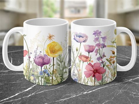 Sublimation Wildblumen Tasse X Png Graphic By Autismusmama Creative