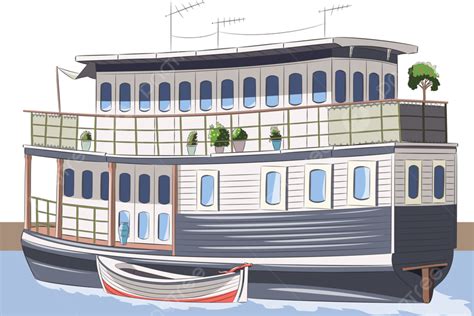 Houseboat PNG, Vector, PSD, and Clipart With Transparent Background for ...