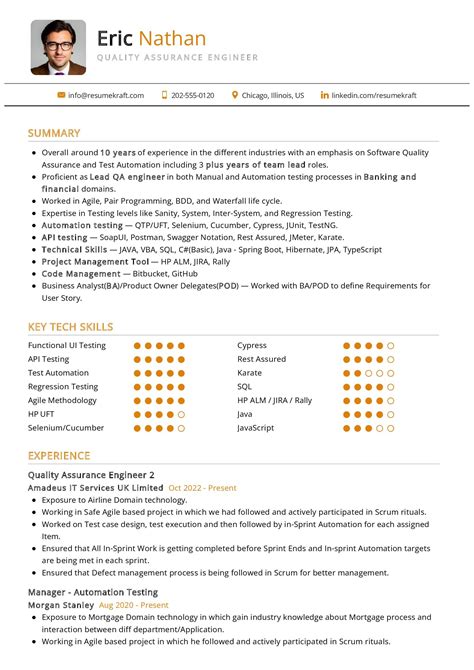 Quality Assurance Engineer Resume Sample 2023 Writing Tips 59 OFF