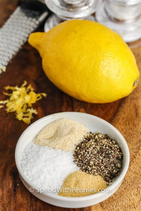 Homemade Lemon Pepper Seasoning Spend With Pennies