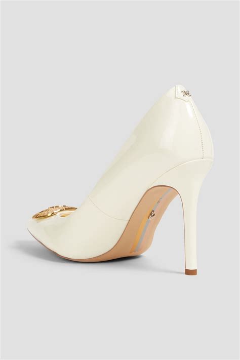 Sam Edelman Embellished Faux Patent Leather Pumps The Outnet