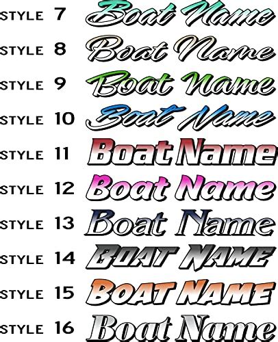 Top Best Boat Name Decals Spicer Castle