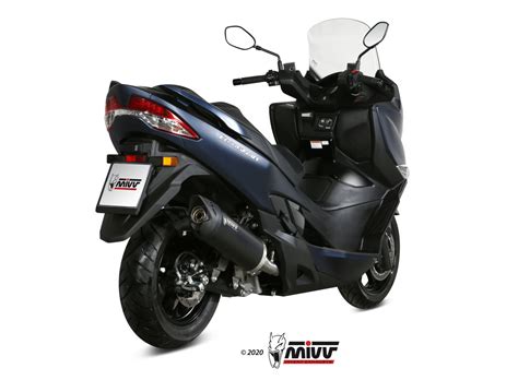 Scarico Suzuki Burgman Mivv Mover Inox Verniciato Nero Mv Su