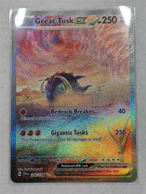 Pokemon Tcg Great Tusk Ex Special Illustration Rare