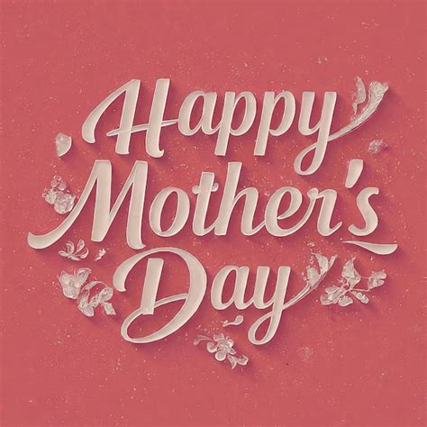 Premium Vector A Pink Background With A Happy Mothers Day Text