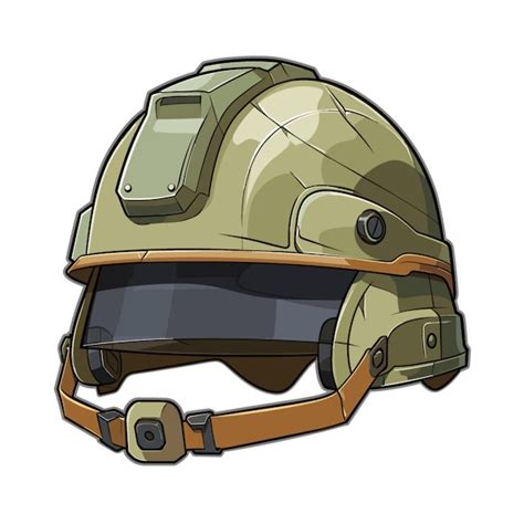 Vector De Casco Militar Sobre Fondo Blanco Vector Premium