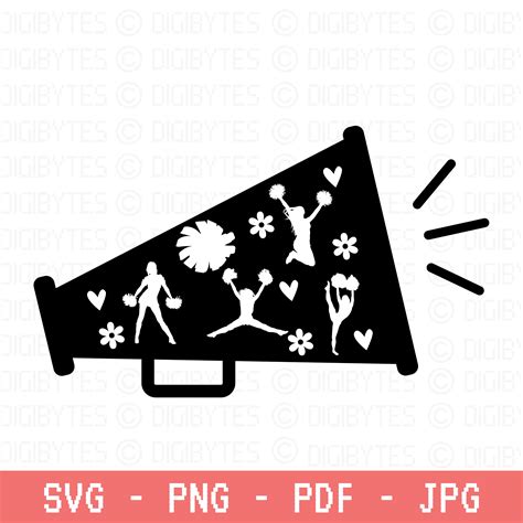 Cheer Big Svg Cheerleading Svg Cheer Svg Megaphone Svg Etsy México