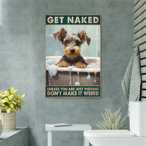 Trinx Yorkshire Terrier Get Naked Piece Rectangle Yorkshire