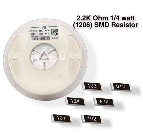 2 2K Ohm 222 SMD Resistor 1206 2 2K Ohm SMD Resistor Price