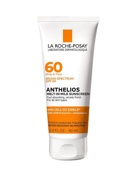 La Roche Posay Anthelios Melt In Milk Sunscreen Spf60 For Body And Face 30 Fl Oz 90ml