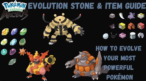 Every Evolution Item In Pok Mon Legends Arceus Youtube