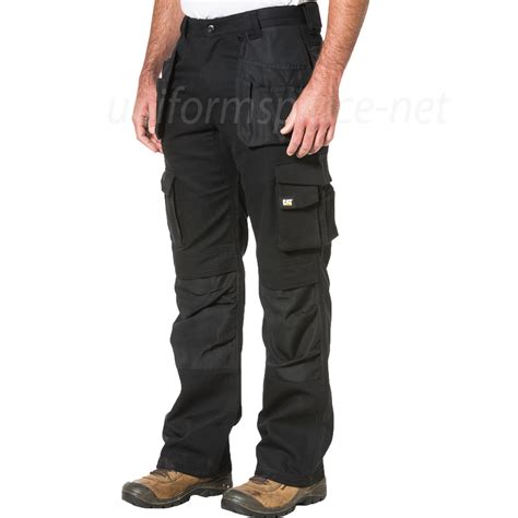 Caterpillar Work Pants Mens Cat Trademark Holster Cargo Tool Pockets