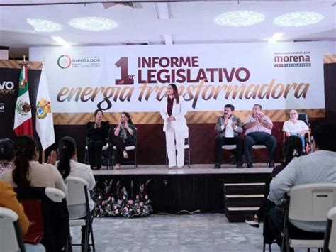 Presenta Raquel Bonilla Informe De Actividades