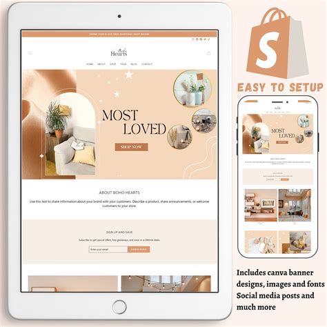 Shopify Template Shopify Design Website Theme Online Store - Etsy