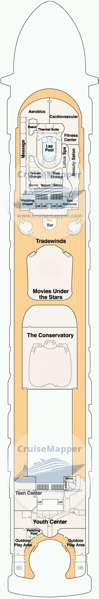 Pacific Encounter Cruise Ship Deck Plan