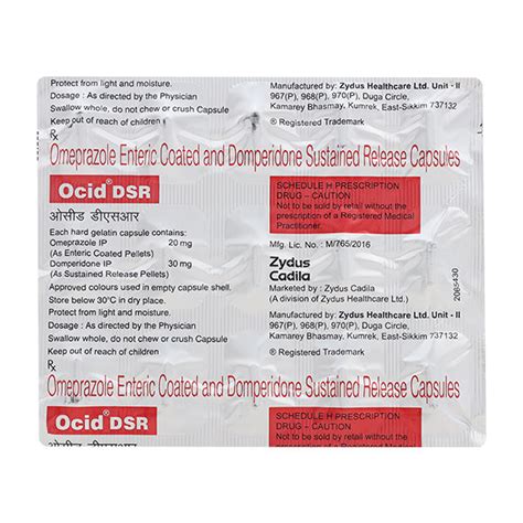 Ocid Dsr Capsule S Price Uses Side Effects Netmeds