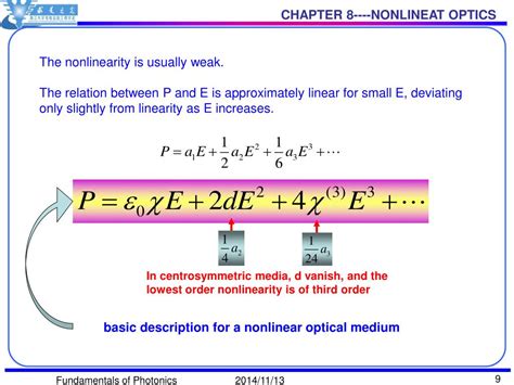 Ppt Chapter 8 Nonlinear Optics Powerpoint Presentation Free Download