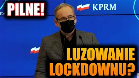 Pilne Niedzielski Zapowie Luzowanie Lockdownu Konferencja Ministra