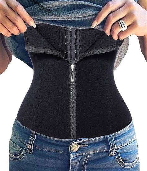 BOLAWOO 77 Corset Entrenador De Cintura Para Mujer Ganchos Con