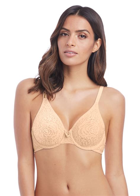 Halo Lace Nude Moulded Underwire Bra Wa Nue Brief Encounter