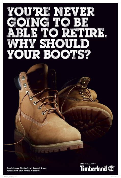 Timberland Retire Ad Print Copywriting Creative Shoes Ads Creative