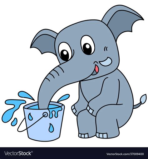 Elephant Drinking Water