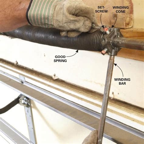 Easy Diy Project How To Install Single Torsion Spring On Garage Door Garage Guides