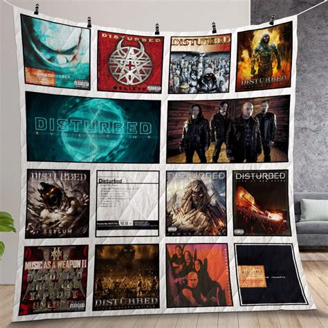 Disturbed Album Covers Quilt Gift For Christmas, Birthday, Thanksgiving ...