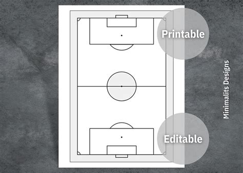 Football Playbook Template, Printable Blank Soccer Diagrams, Canva ...