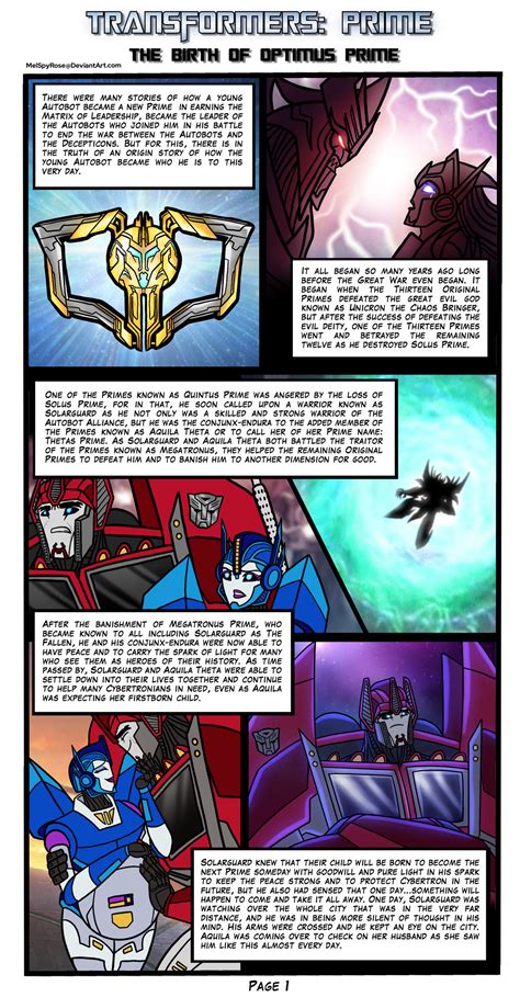 Transformers The Birth Of Optimus Prime 1 By Melspyrose On Deviantart