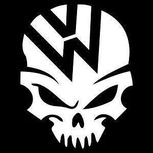 VW Volkswagen Skull A1 JDM Car Window Decal Stickers Custom Sticker