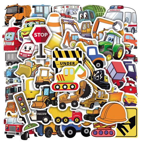 PVC Stickers - Construction - Arty Farty