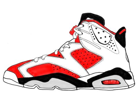 Michael Jordan Shoes Drawing At Getdrawings Free Download