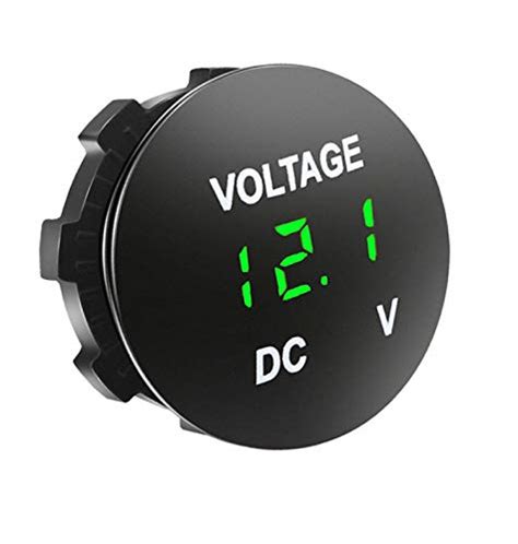 Voltímetro automático DC12V 24V con pantalla digital LED mini