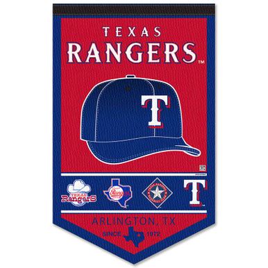 Texas Rangers History Heritage Logo Banner - State Street Products