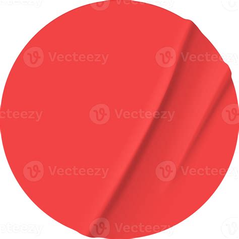 Round Crumpled Red Paper 12981743 Png