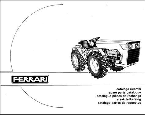 Ferrari Tractor Parts Manual Catalog Collection PDF