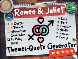 romeo juliet themes teaching resources