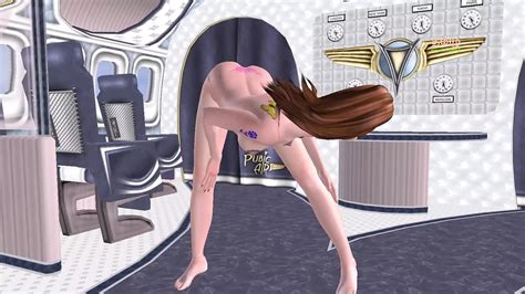 A Cute Girl In The Airplane Giving Sexy Nude Poses 3D Animated Cartoon Porn XHamster