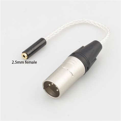 New 4 Pin Xlr Balanced Male To 25mm Trrs Female Balanced Cable