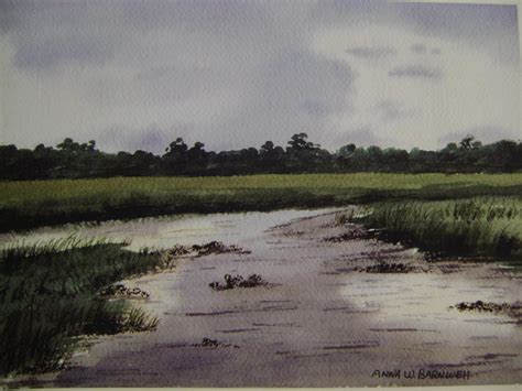 Lowcountry Marshes Painting by Anna Barnwell-Williams - Pixels