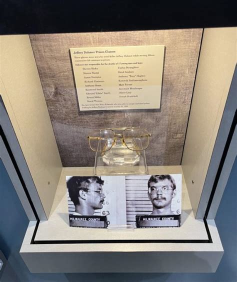 jeffrey dahmer glasses at a museum : r/pics