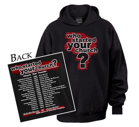 Who Started Your Church Hoodie Hoodies Unique Hoodies Catholic Posters